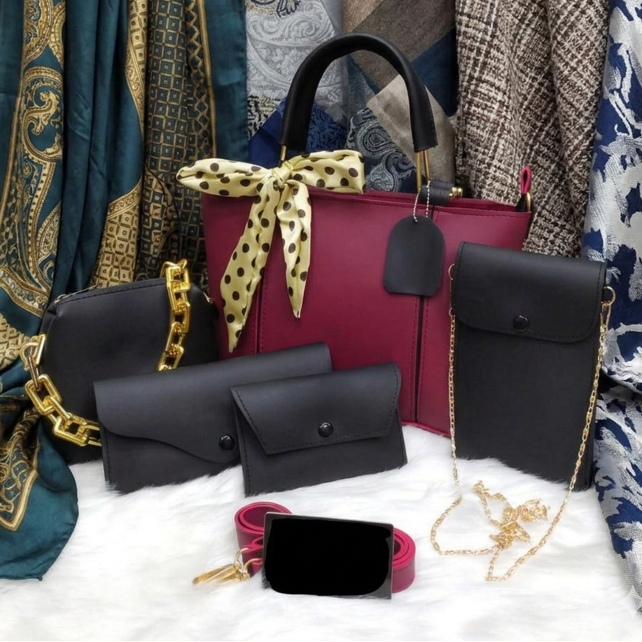 Women's Rexene Plain Hand Bag Set