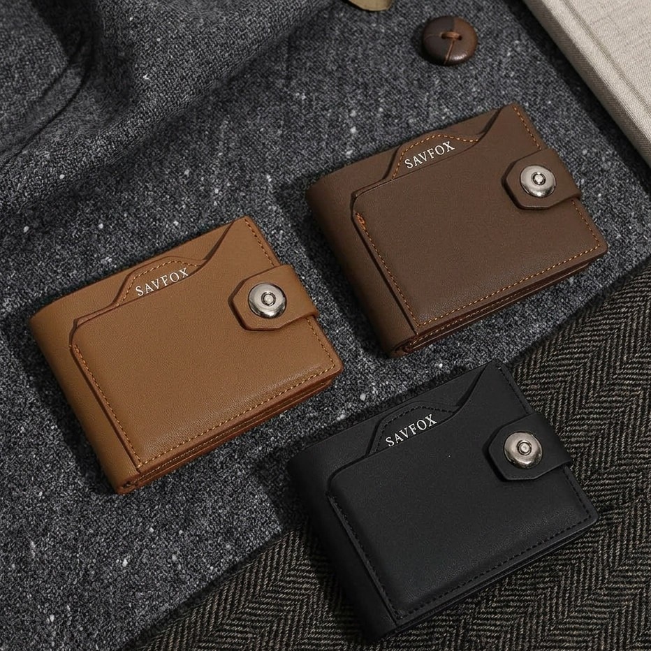 PU Leather Outlet Pocket Card Holder Wallet