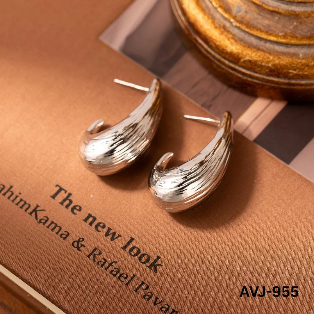 925 Stimulating curved korean -Earrings