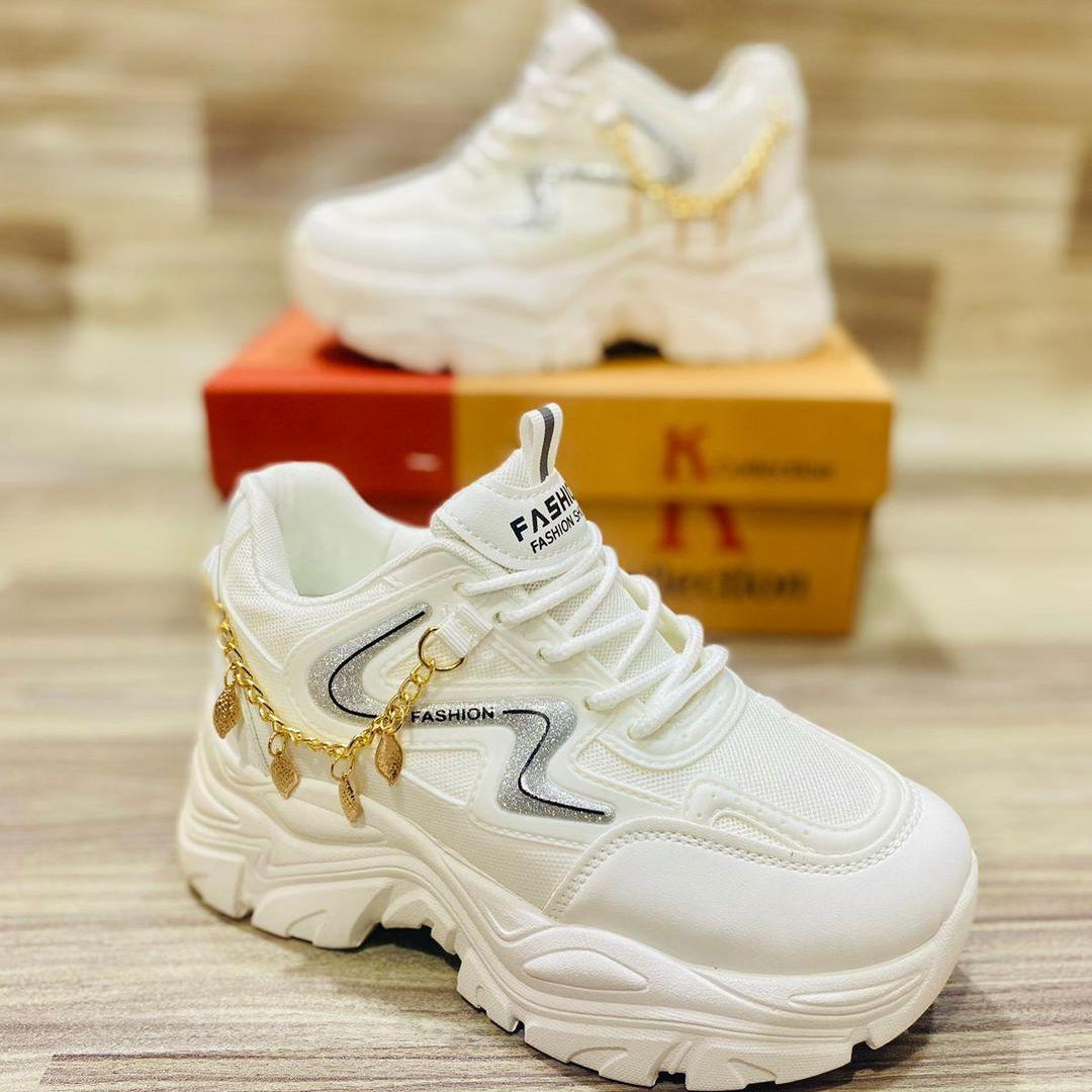 Women's Casual Fabric Joggers - Shoes